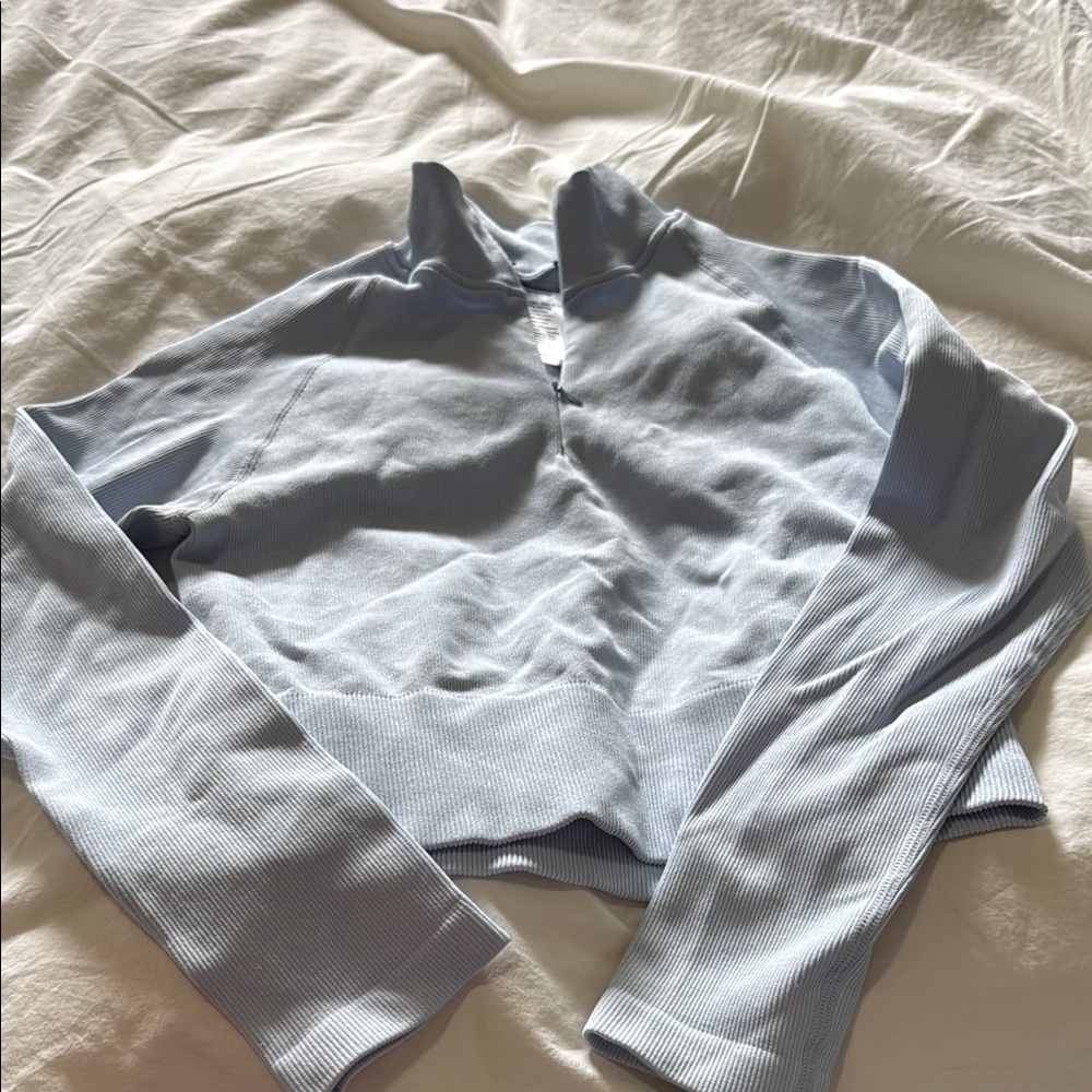 Light Blue Long Sleeve Top